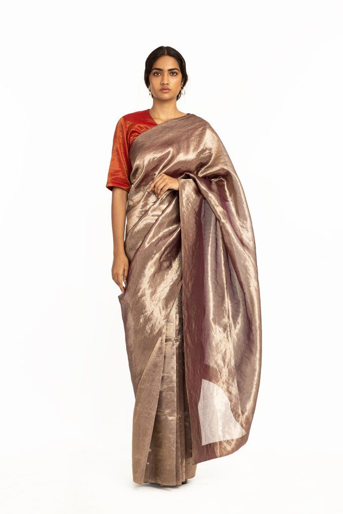 Handwoven Electric Purple Textured Saree Fashion Akaaro