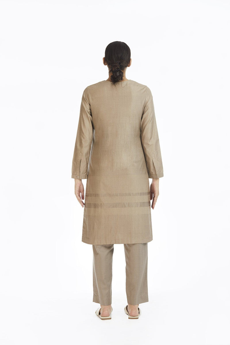 Handwoven Mudpie Buttoned Up Placket Tunic Fashion Akaaro