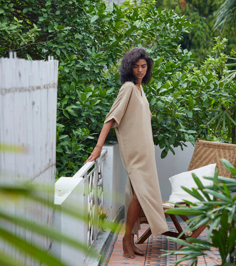 Hazel Kaftan Lounge Wear by Khara Kapas for women in Singapore