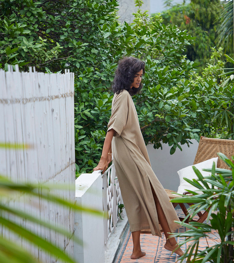 Hazel Kaftan Lounge Wear by Khara Kapas for women in Singapore