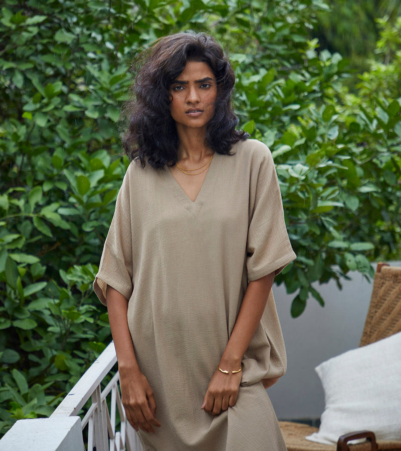 Hazel Kaftan Lounge Wear by Khara Kapas for women in Singapore