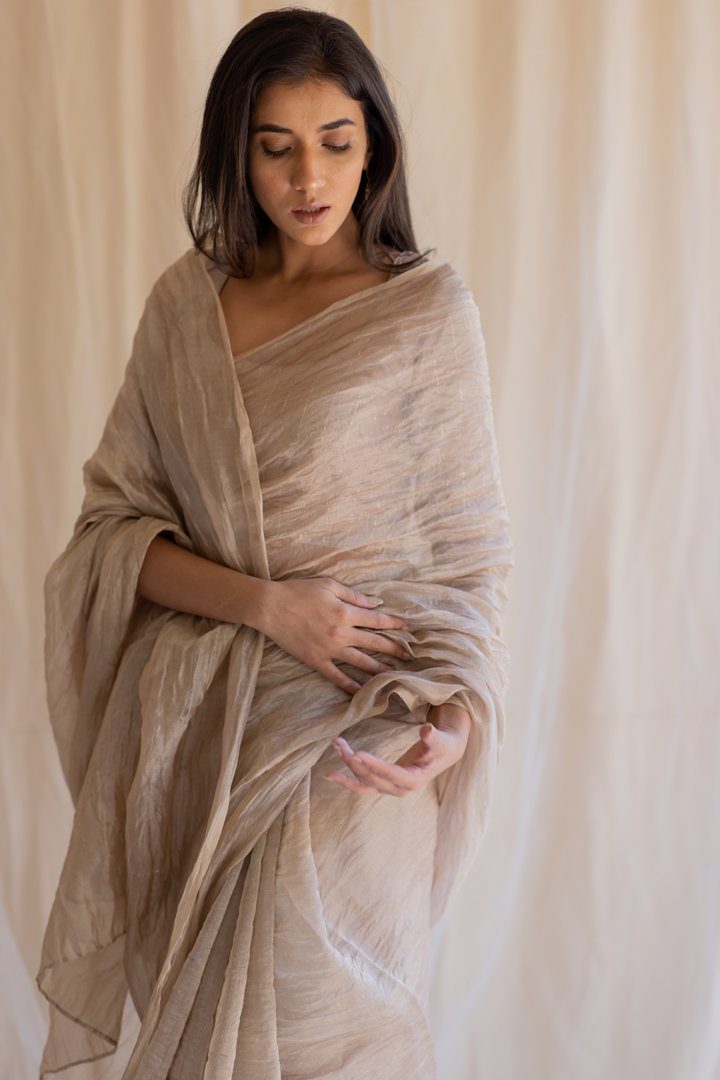 Inara Tissue Saree & Blouse Fashion Nirjara