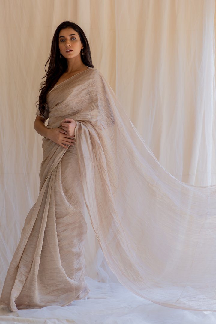 Inara Tissue Saree & Blouse Fashion Nirjara