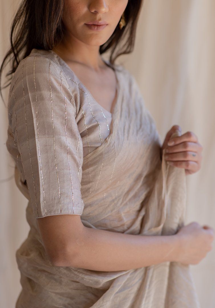 Inara Tissue Saree & Blouse Fashion Nirjara