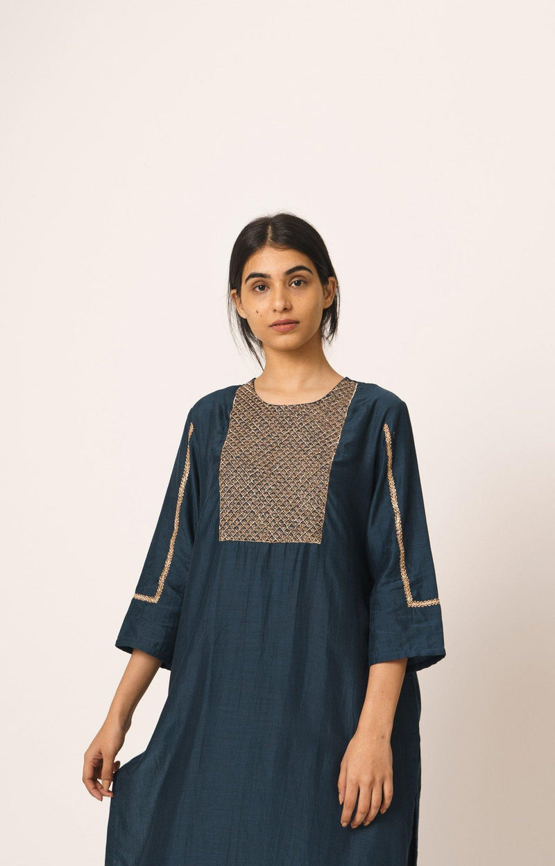 Indigo Aayat Kurta and Pant Set Fashion DOT