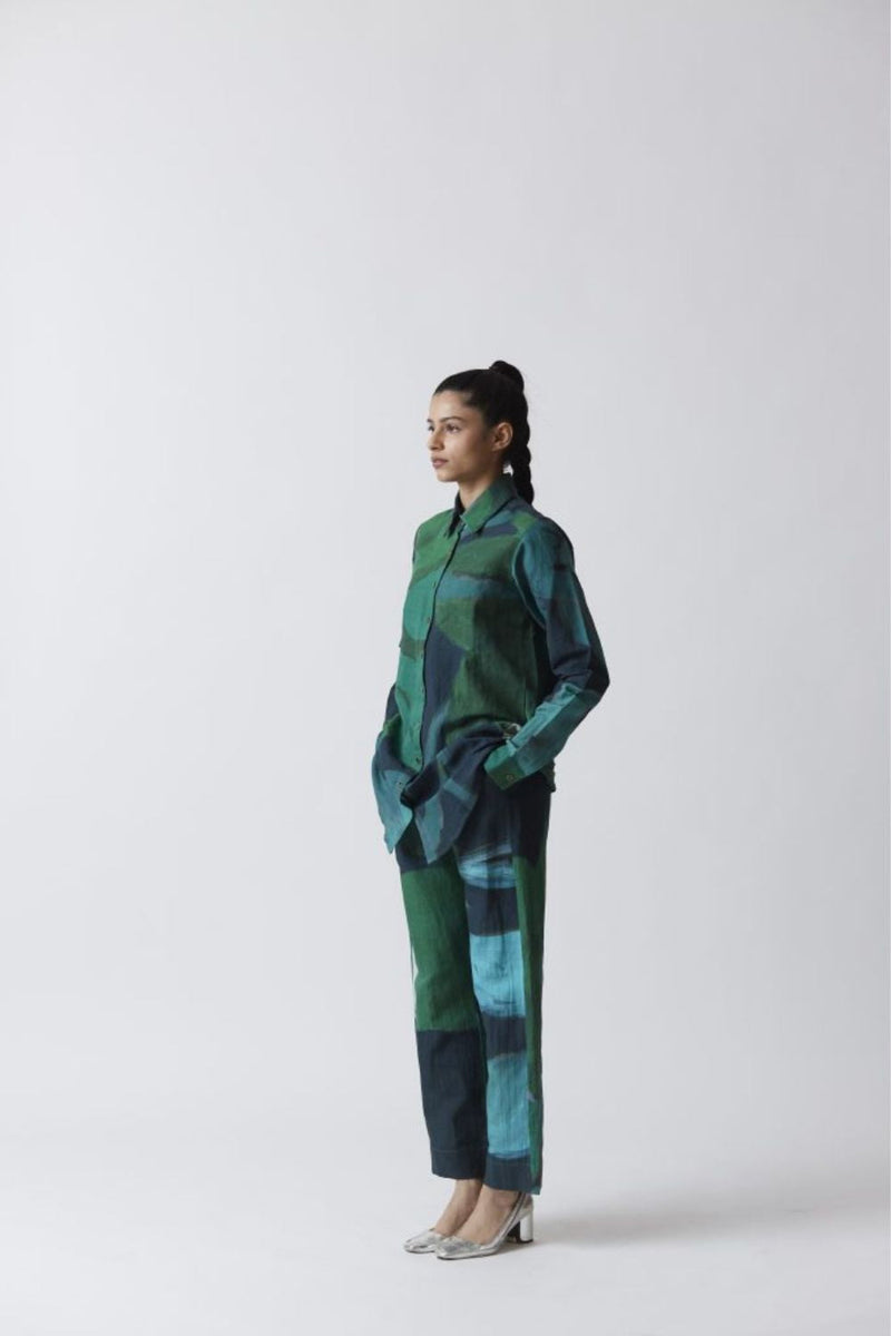 JADE CO-ORD SET linen Co-ord Set by Yam for women in Singapore
