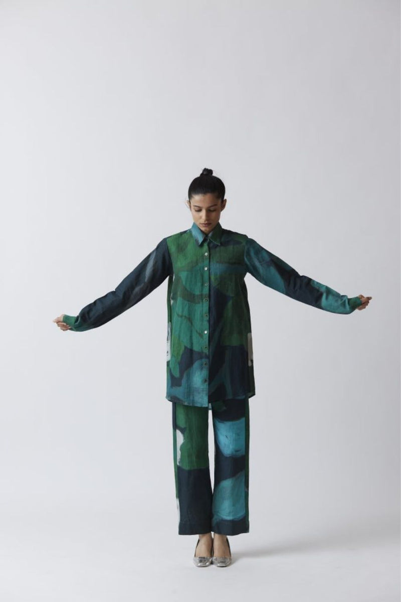 JADE CO-ORD SET linen Co-ord Set by Yam for women in Singapore