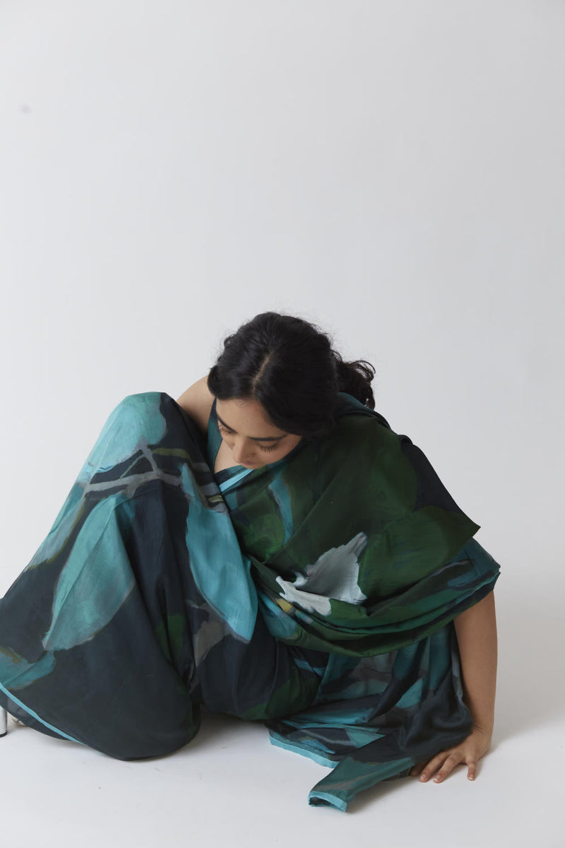 JADE SILK SAREE Sarees by Yam for women in Singapore