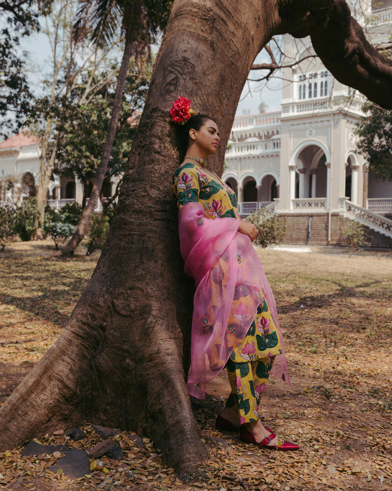 Jeypore Kurta Set With Dupatta silk Indo-Western Wear,Kurta Sets by JodiLife for women in Singapore