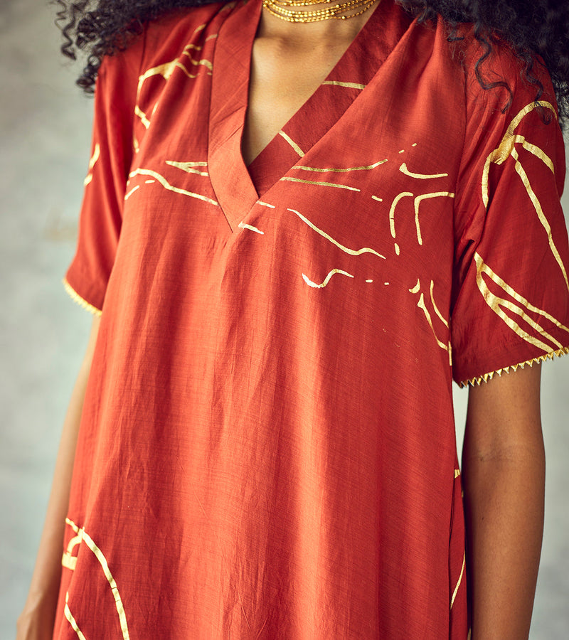 Kesari kurta set Kurta Sets by Khara Kapas for women in Singapore