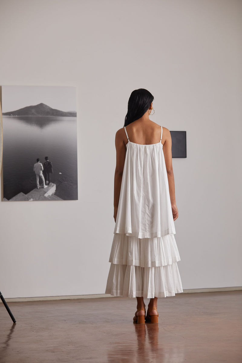 Lev Dress Dress by The Summer House in white color for women in Singapore