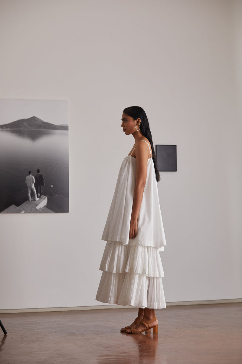 Lev Dress Dress by The Summer House in white color for women in Singapore