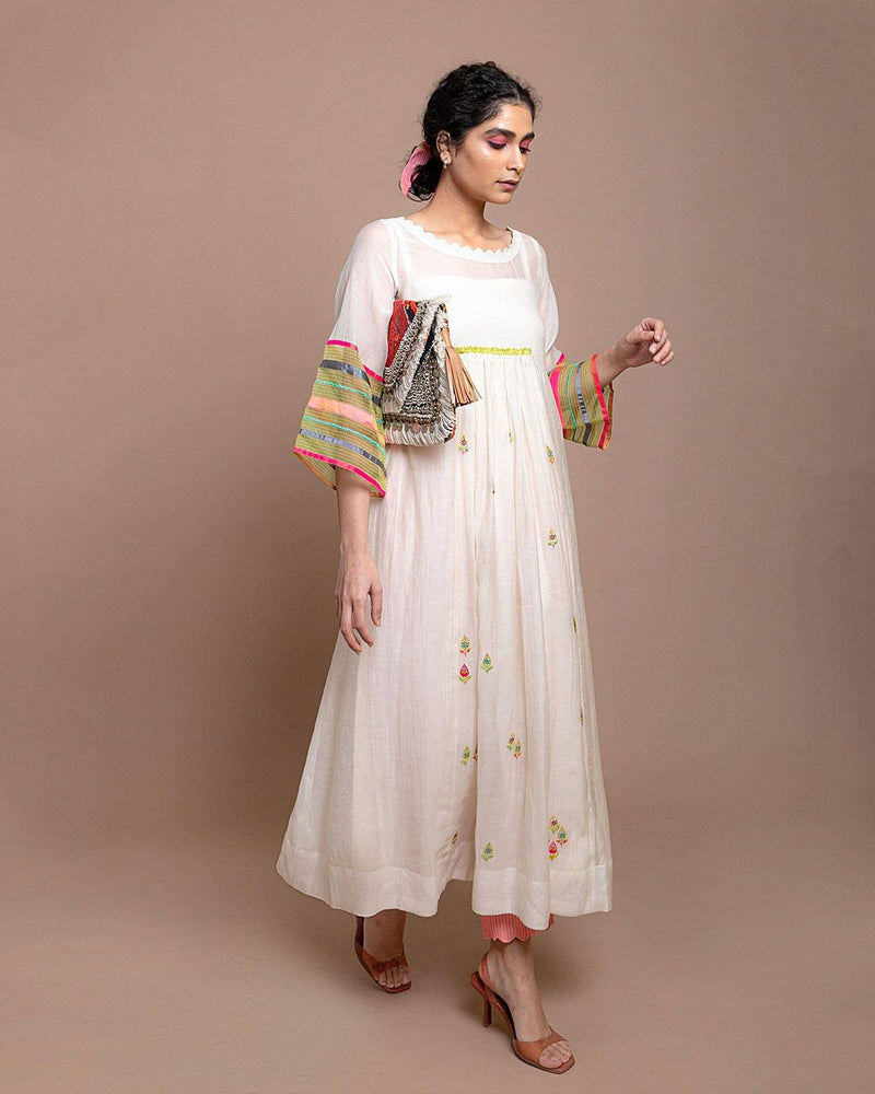 Life in Pink Center Puckering Kurta Kurta Sets by Rajiramniq for women in Singapore