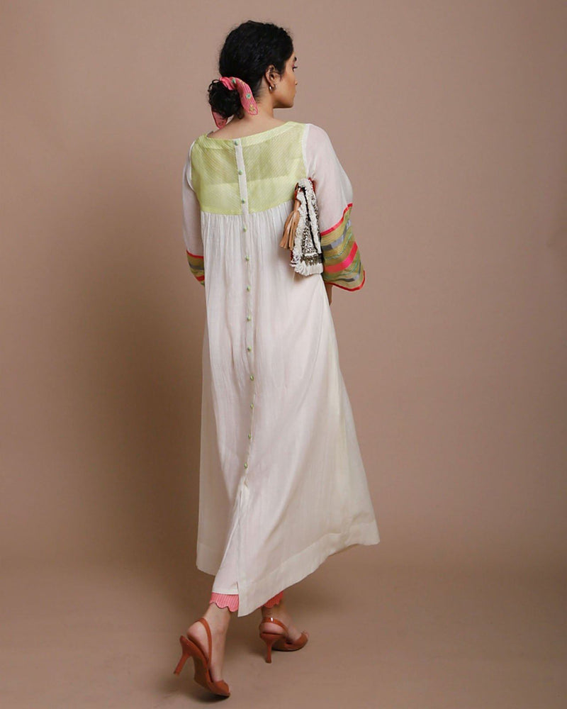 Life in Pink Center Puckering Kurta Kurta Sets by Rajiramniq for women in Singapore