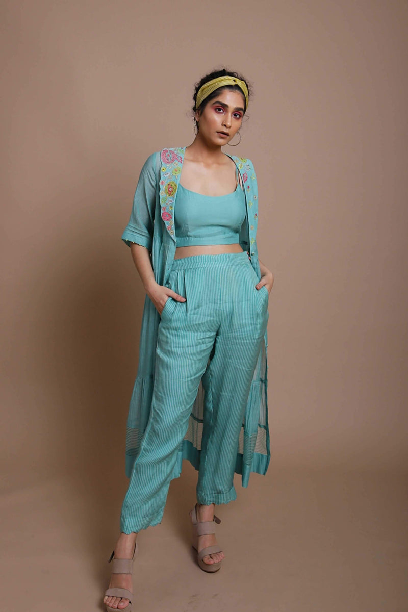 Life in Pink Embriodered Collar Jacket Jackets & Overlays by Rajiramniq for women in Singapore