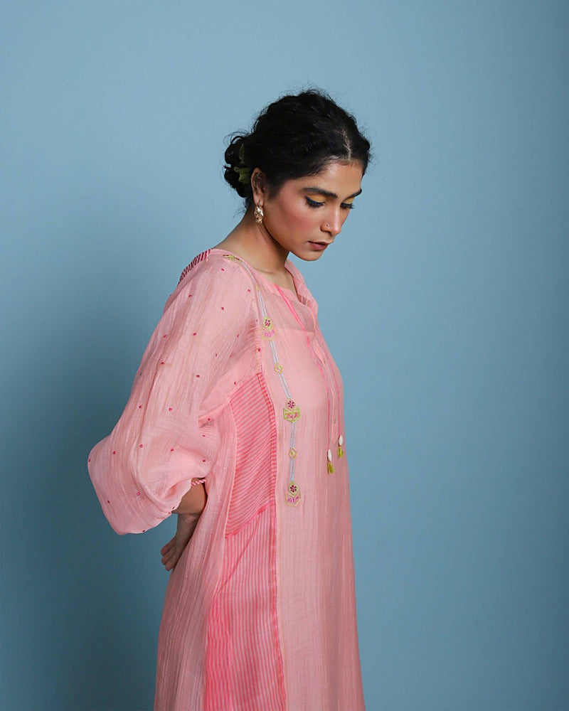 Life In pink Side panel kurta set Co-ord Set,Kurta Sets by Rajiramniq for women in Singapore