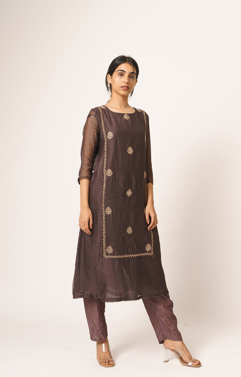 Light Wine Aayat Kurta and Pant Set Fashion DOT