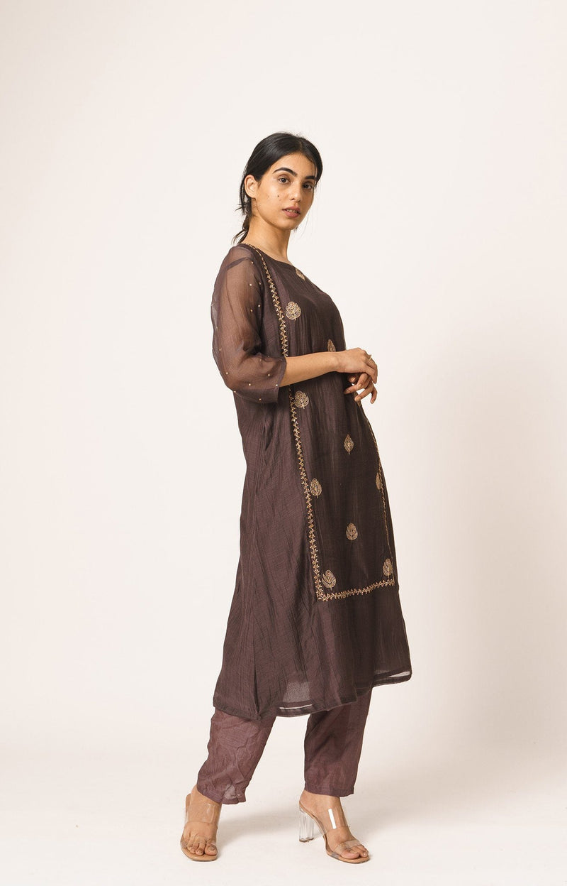 Light Wine Aayat Kurta and Pant Set Fashion DOT