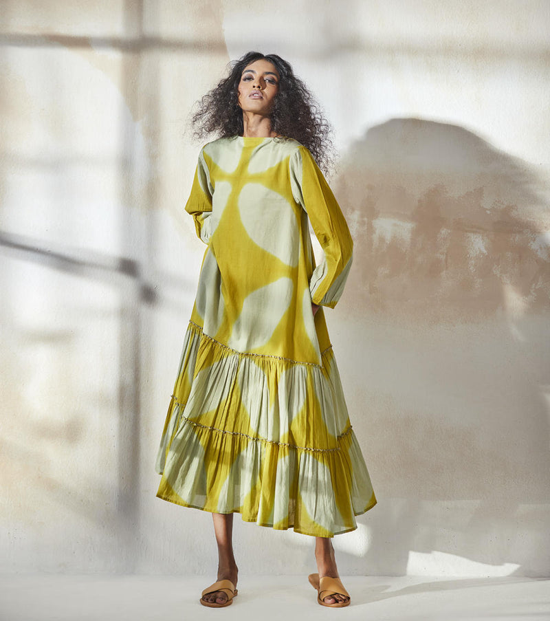 Lime TIme Dress by Khara Kapas for women in Singapore