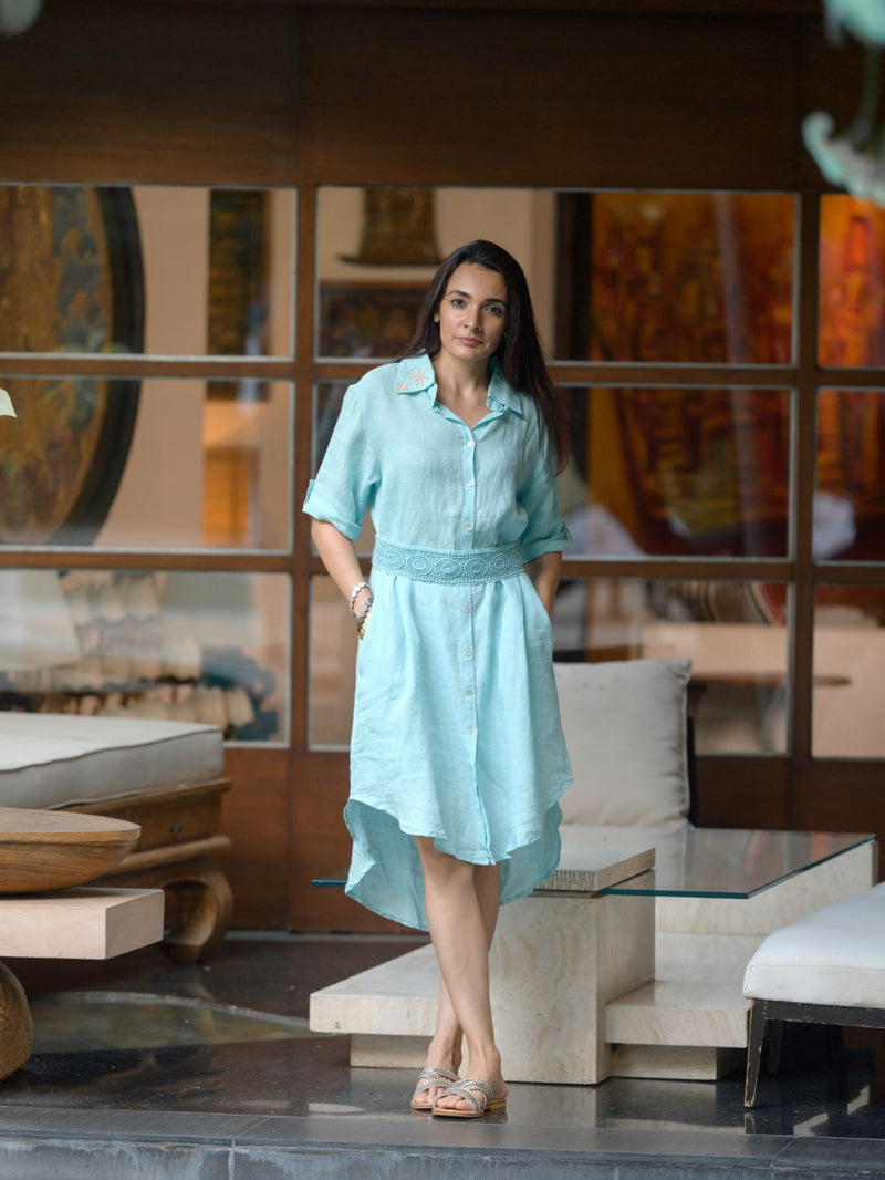 Linen & Blues Fashion Zanzibar Living S/M Blue