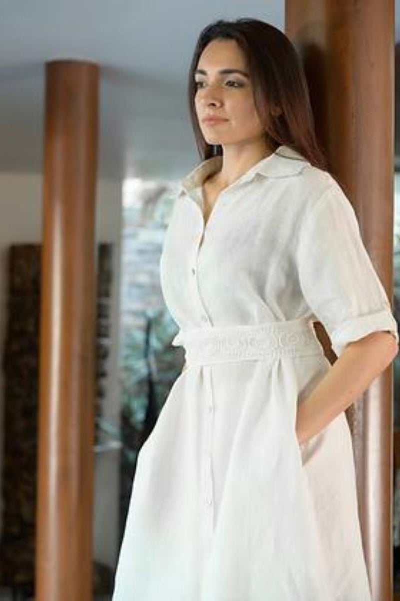 Linen & Blues Fashion Zanzibar Living S/M White