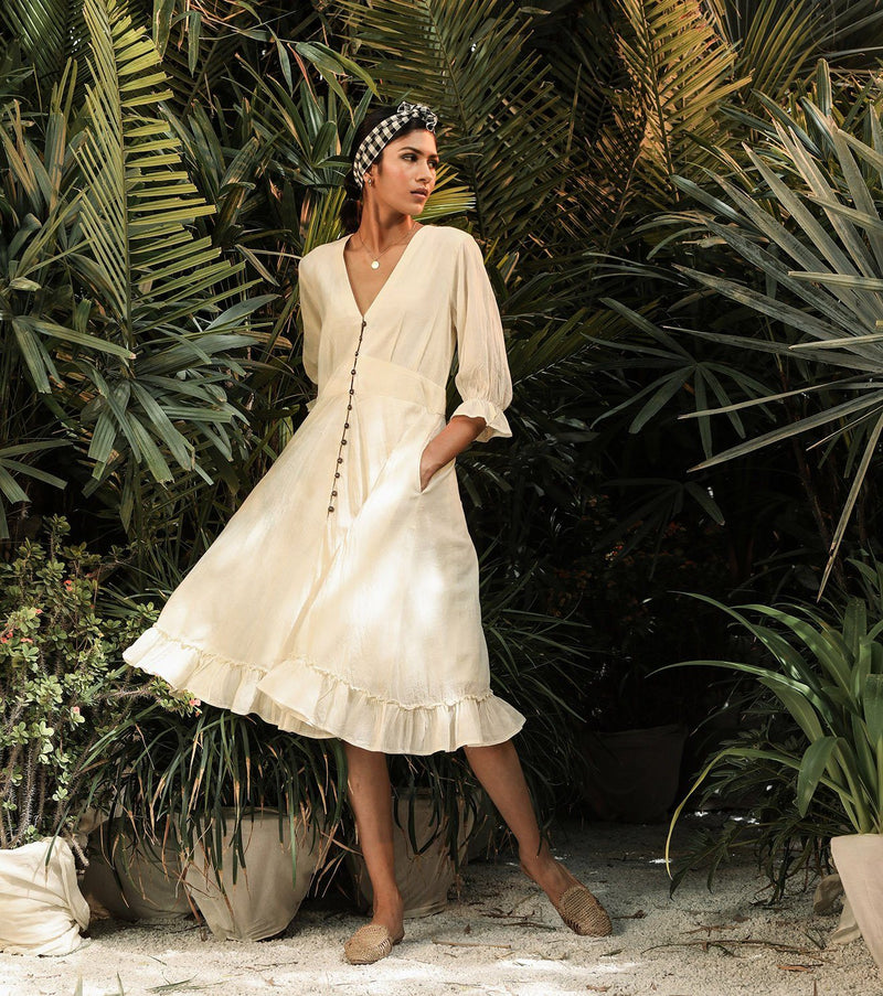 Little Egret Dress by Khara Kapas for women in Singapore