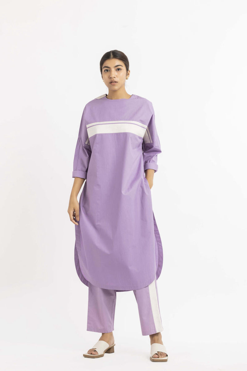 Long Jumper Co-ord Lavender Co-ord Set,Dress by THREE for women in Singapore