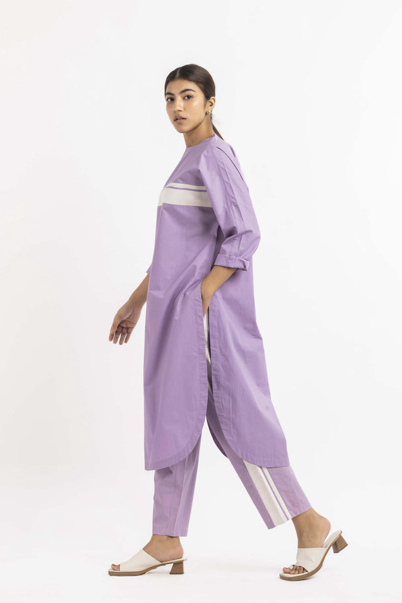 Long Jumper Co-ord Lavender Co-ord Set,Dress by THREE for women in Singapore