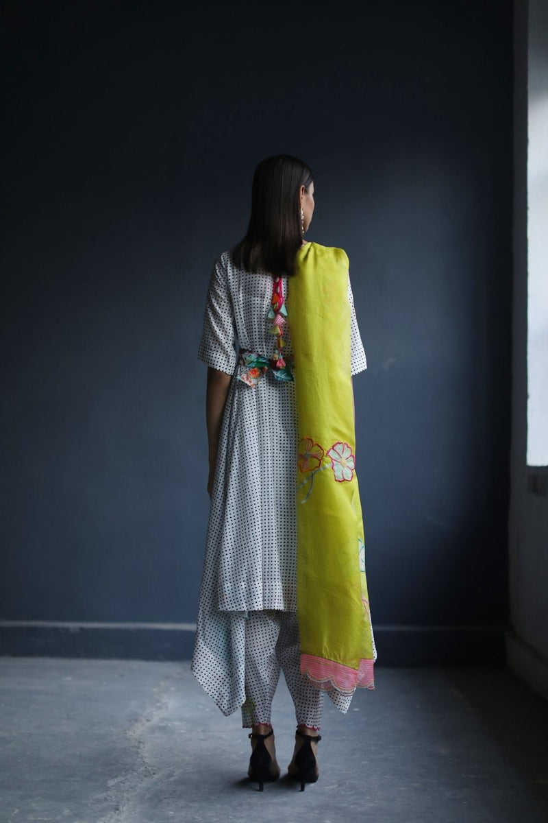 LOVE TO DOT ASSYM KURTA SET Kurta Sets by Rajiramniq for women in Singapore