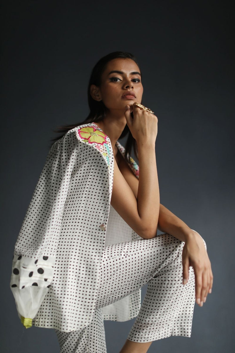 LOVE TO DOT BLAZER SET Co-ord Set by Rajiramniq for women in Singapore