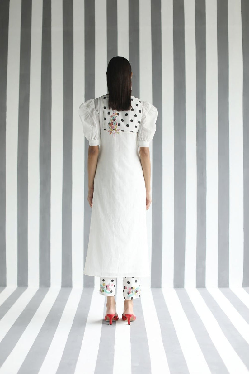 LOVE TO DOT LINE KURTA SET Kurta Sets by Rajiramniq for women in Singapore