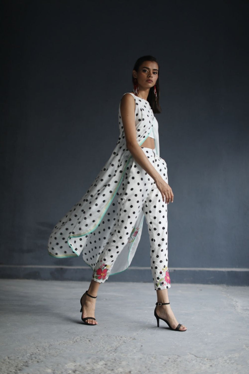 LOVE TO DOT OVERLAP KURTA SET Kurta Sets by Rajiramniq for women in Singapore