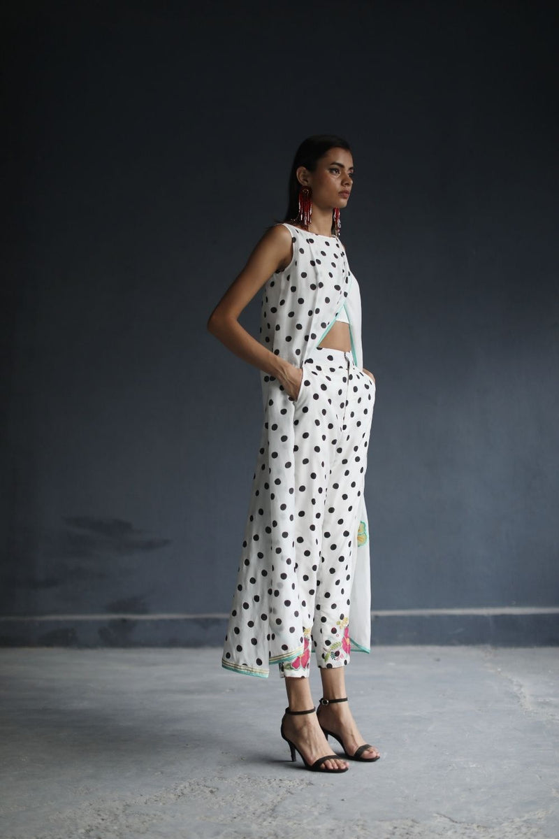 LOVE TO DOT OVERLAP KURTA SET Kurta Sets by Rajiramniq for women in Singapore