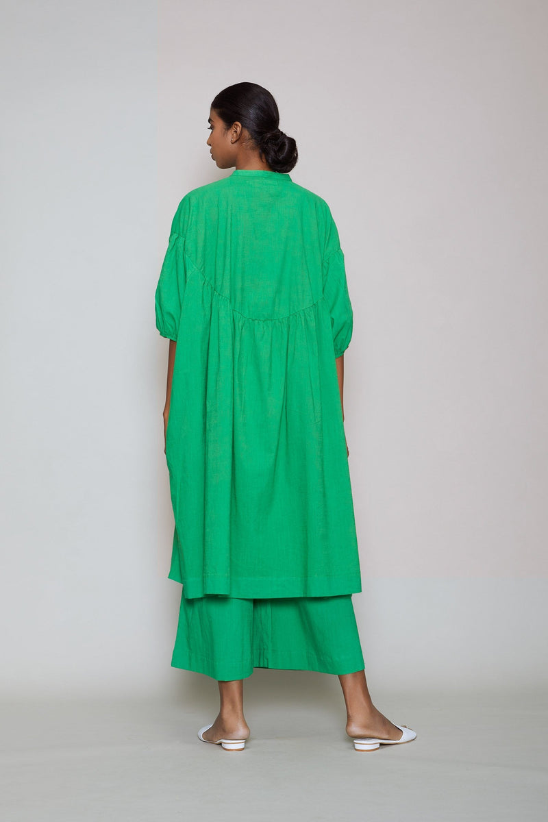 MATI ACRA TUNIC SET - GREEN Co-ord Set by Mati in green color for women in Singapore