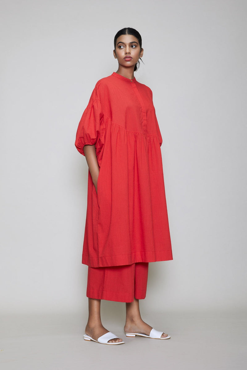 MATI ACRA TUNIC SET - RED Co-ord Set by Mati for women in Singapore