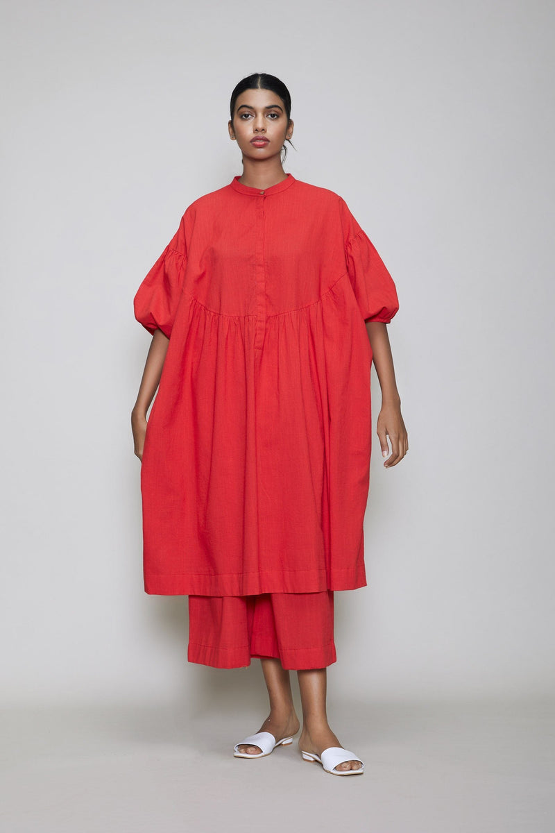 MATI ACRA TUNIC SET - RED Co-ord Set by Mati for women in Singapore