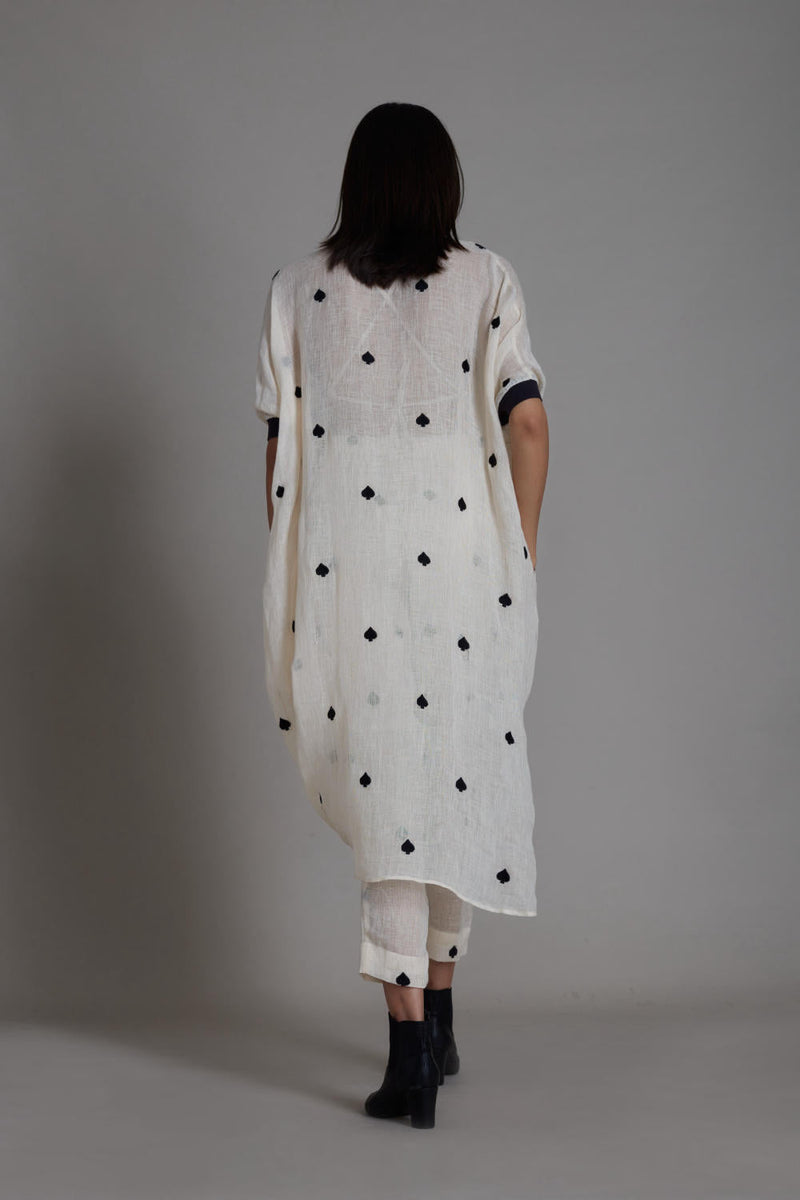 MATI CALL SET-OATMEAL linen Co-ord Set by Mati in white color for women in Singapore