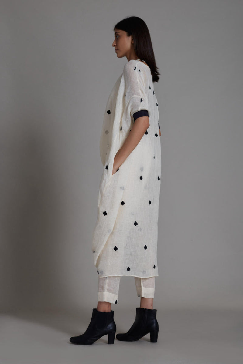 MATI CALL SET-OATMEAL linen Co-ord Set by Mati in white color for women in Singapore