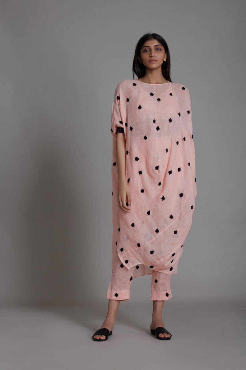 MATI CALL TUNIC-PINK linen Top & Tunics by Mati for women in Singapore