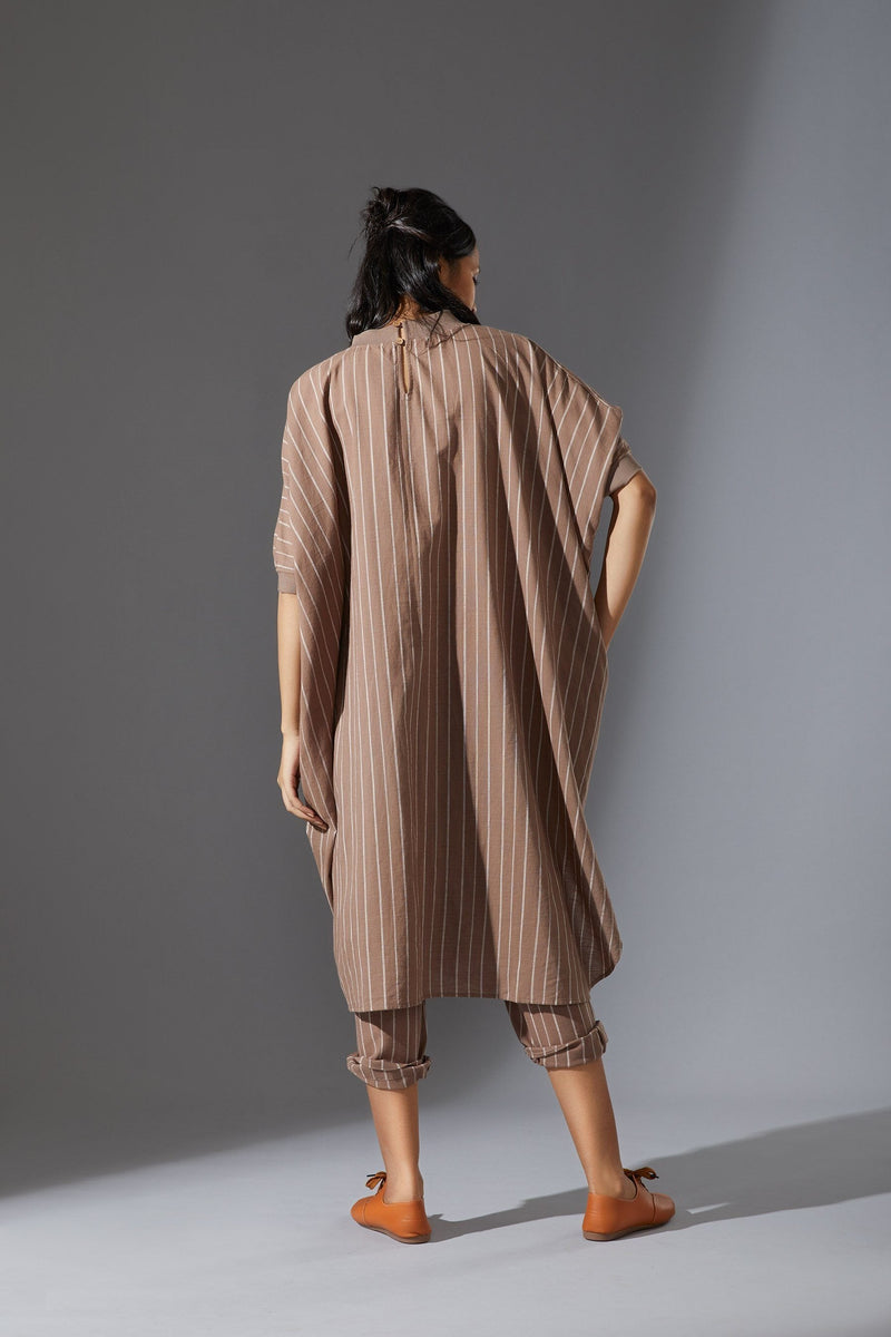 MATI COWL TUNIC SET - BEIGE Co-ord Set by Mati for women in Singapore