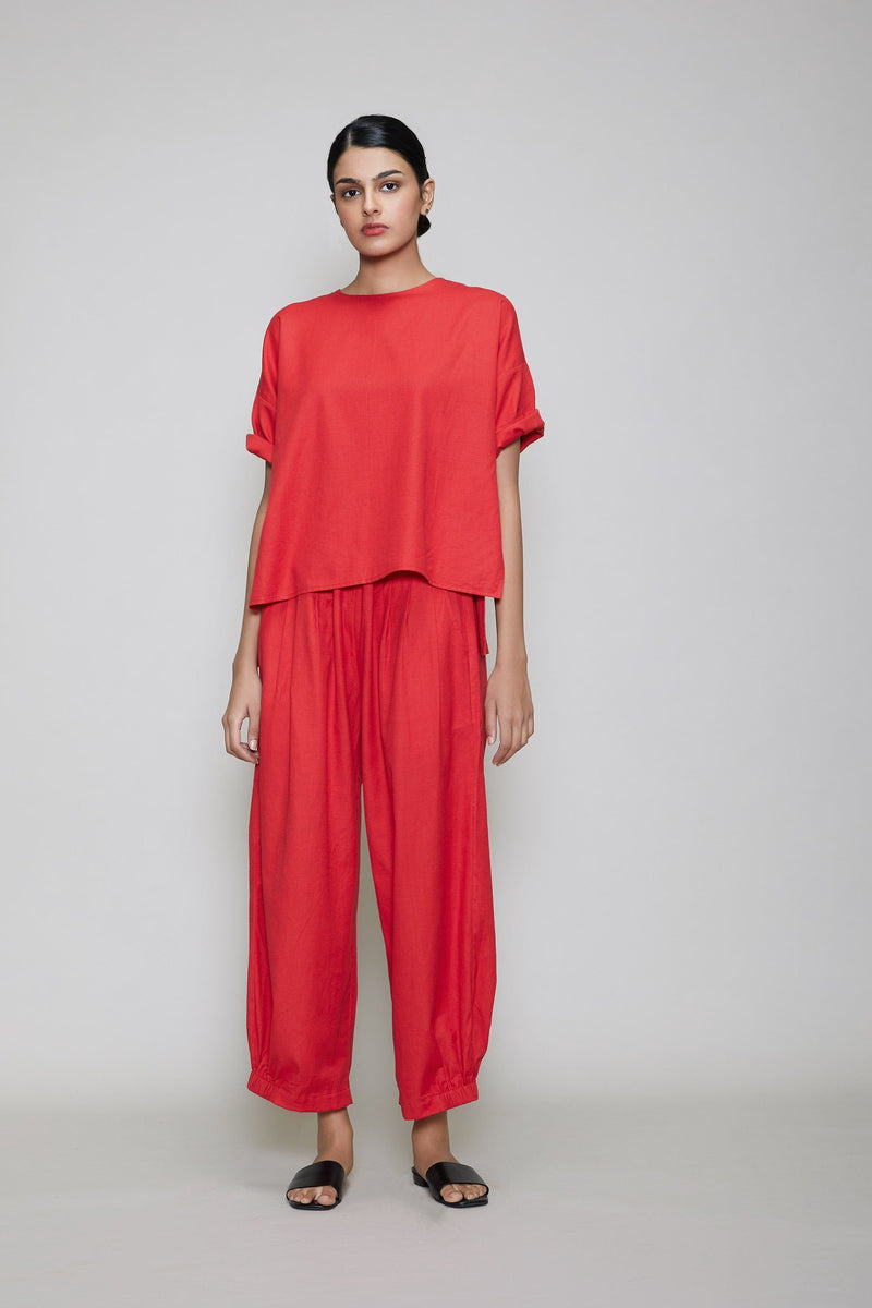 MATI EKIN & HERA CO-RD SET - RED Co-ord Set by Mati for women in Singapore