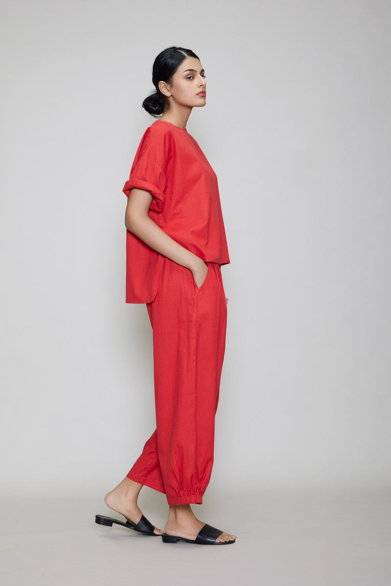 MATI EKIN & HERA CO-RD SET - RED Co-ord Set by Mati for women in Singapore