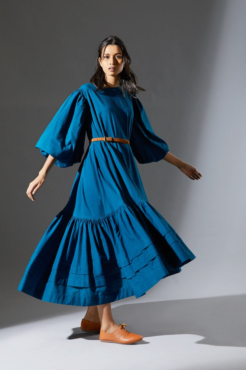 MATI KAAVYA AAKAAR - AW BLUE Dress by Mati for women in Singapore