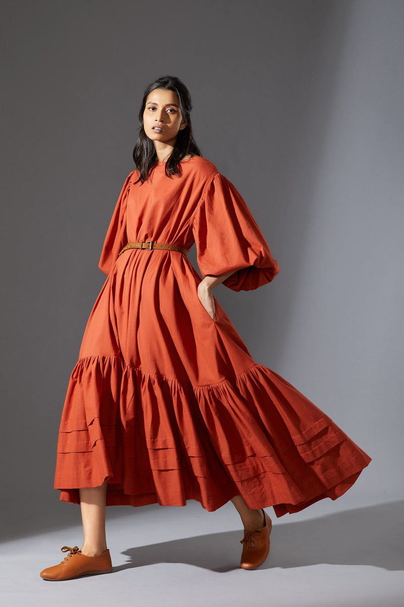 MATI KAAVYA AAKAAR - AW RUST Dress by Mati for women in Singapore