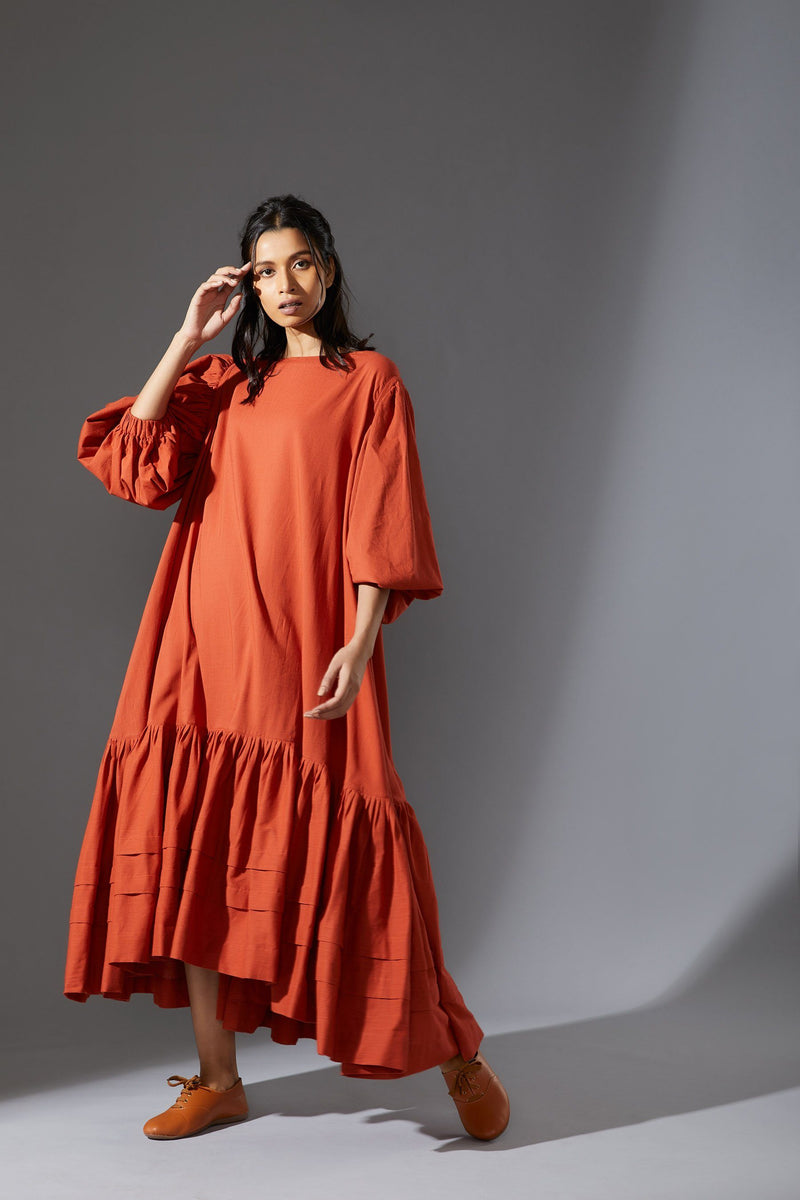 MATI KAAVYA AAKAAR - AW RUST Dress by Mati for women in Singapore