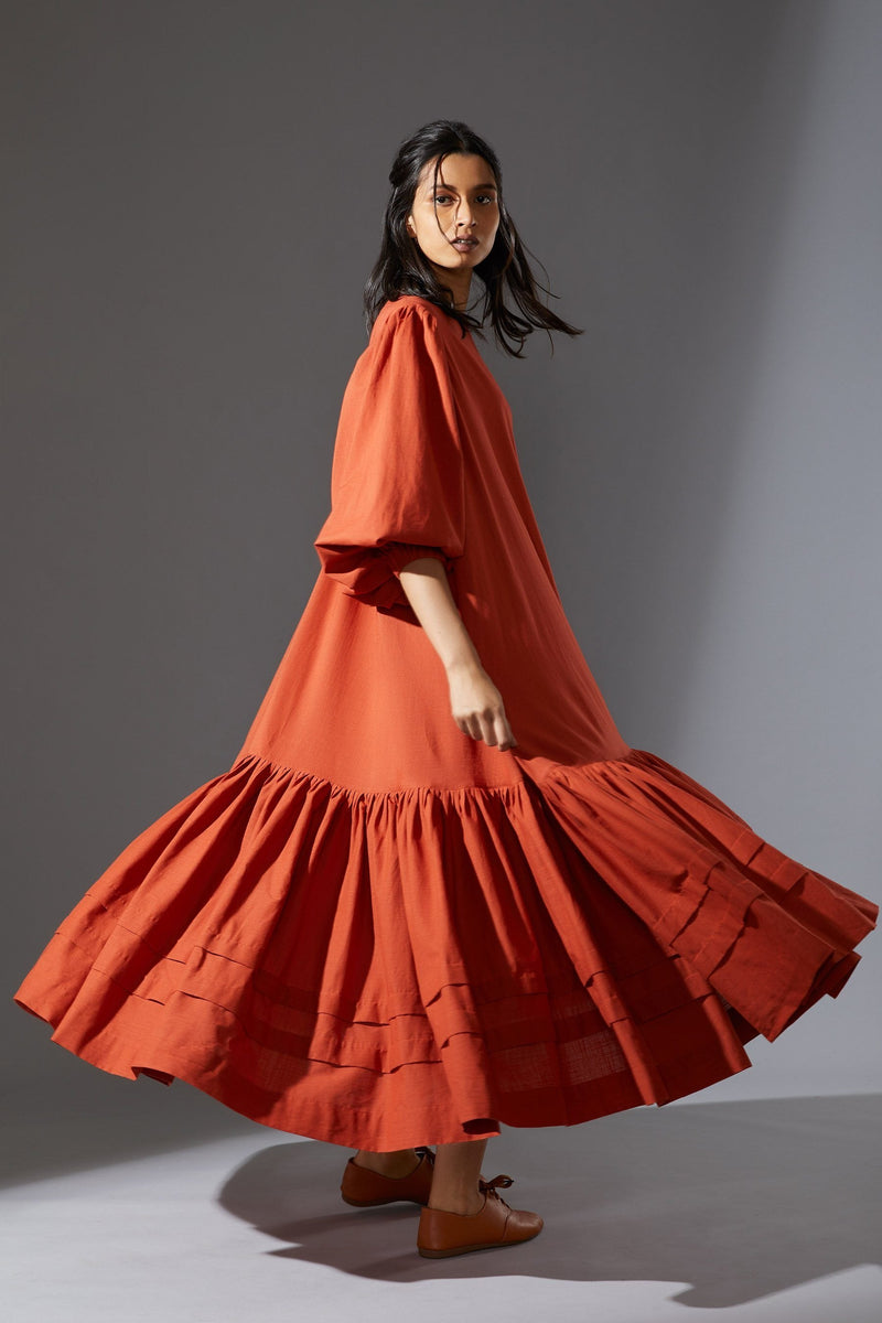MATI KAAVYA AAKAAR - AW RUST Dress by Mati for women in Singapore