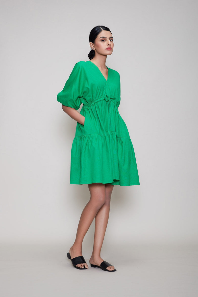 MATI NEW CITRA AAKAAR - GREEN Dress by Mati in green color for women in Singapore