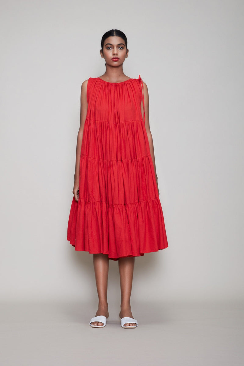 MATI NEW VENA AAKAAR - RED Dress by Mati for women in Singapore