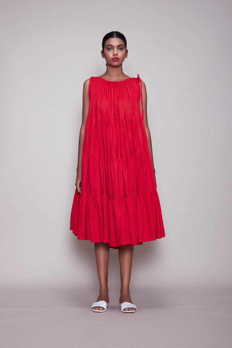MATI NEW VENA AAKAAR - RED Dress by Mati for women in Singapore