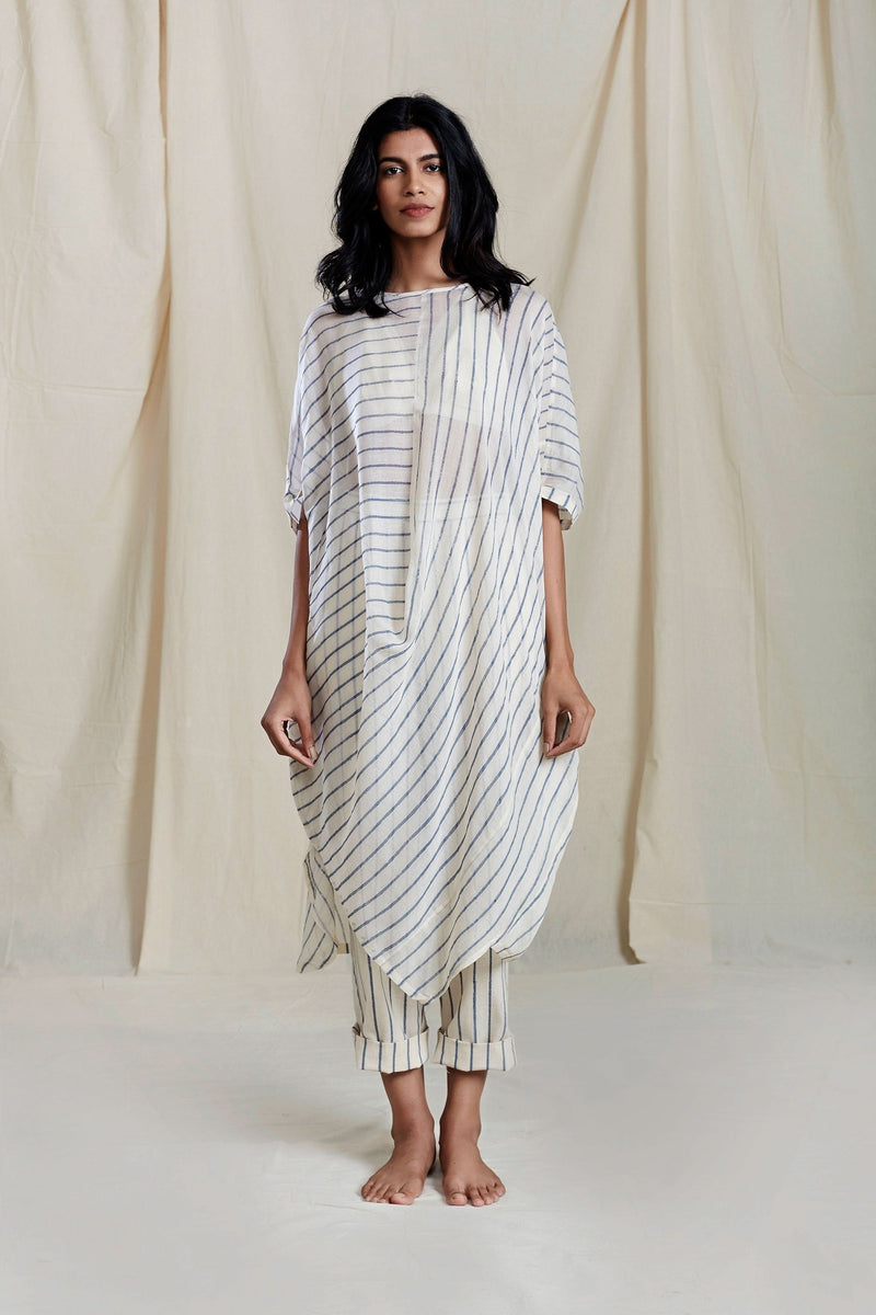 Mati Oatmeal Cowl Tunic Set Co-ord Set by Mati for women in Singapore
